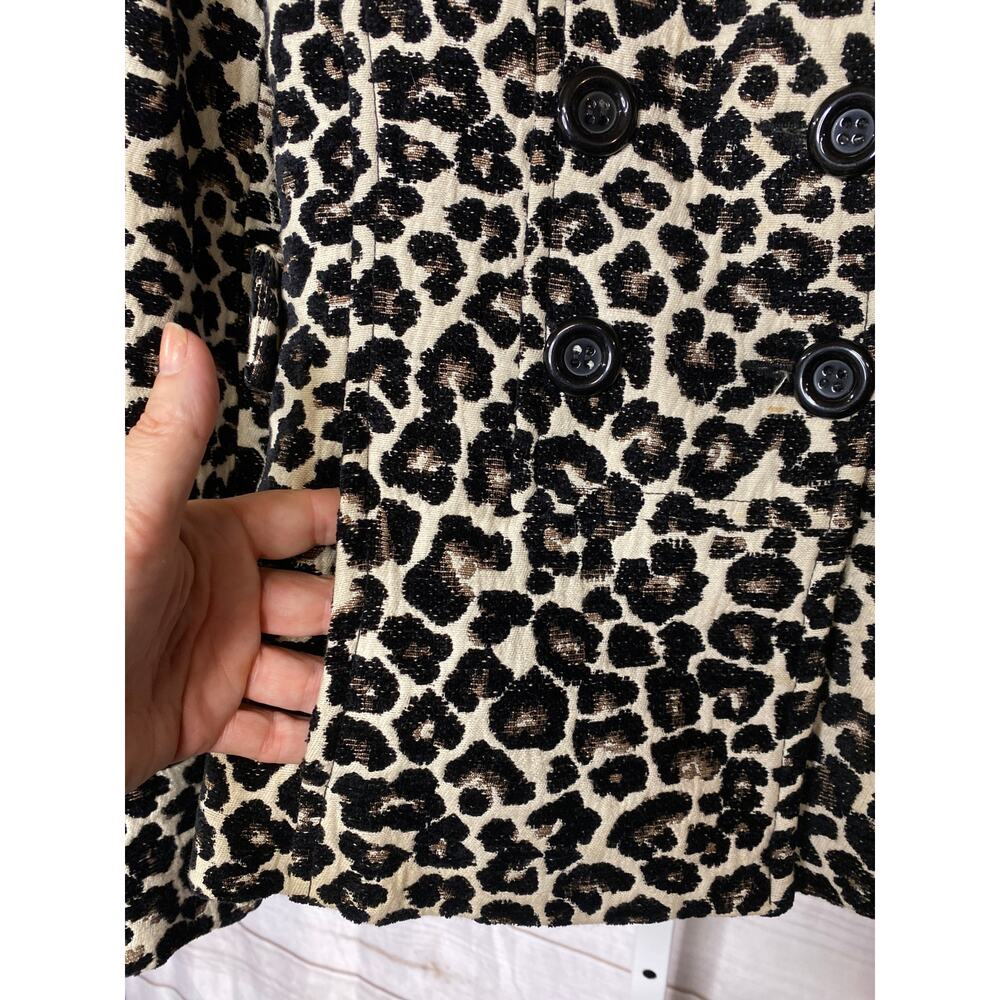 Forever 21 Size M Leopard Print Cache Crop Swing … - image 5